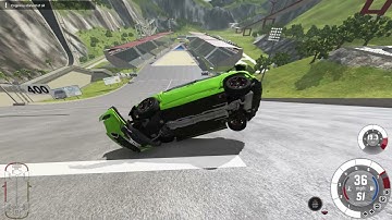 Beamng brutal slope jump - Beamng Drive