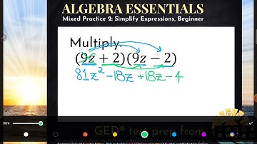 GED® Math: Multiply Binomials (1.MP2, Beg, # 12)