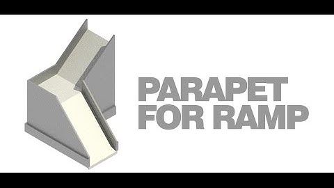Easy custom parapet wall for ramps in revit!