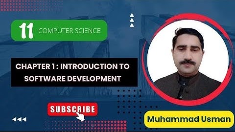 11st Year Computer Science  Chapter 1   Lec 1  Software Development  SDLC