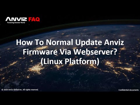 How To Normal Update Anviz Firmware Via Webserver(Linux Platform)?