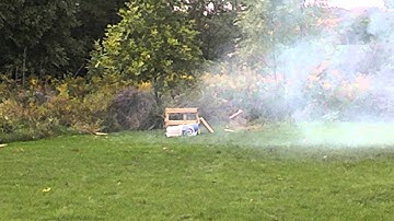 Shock wave explosive rifle target