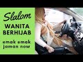 Latihan slalom wanita berhijab