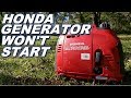 Why won't my Honda generator start. Eu1000.