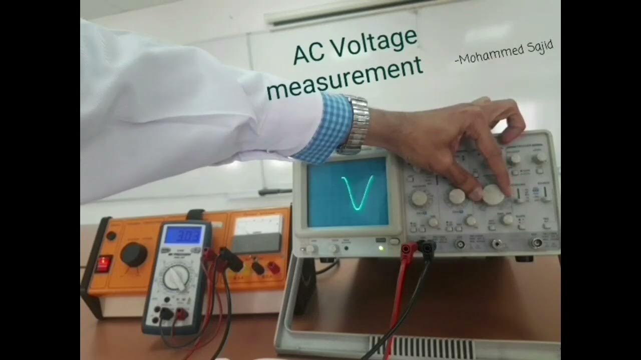 How to measure AC Voltage using CRO - YouTube