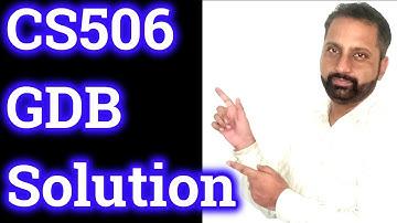 CS506 gdb Solution spring 2020 || GDB of CS506 solution by Abid Farooq Bhutta