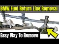 How To DIY Remove Diesel Injector Fuel Return Line Connectors on a BMW - The Simple &amp; Easy Way!!