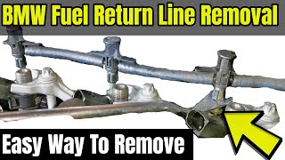 How To DIY Remove Diesel Injector Fuel Return Line Connectors on a BMW - The Simple & Easy Way!!