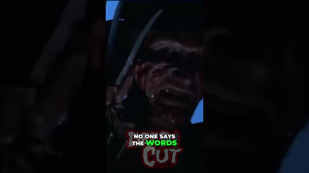 Wait... They Never Say It? #freddykrueger #horror