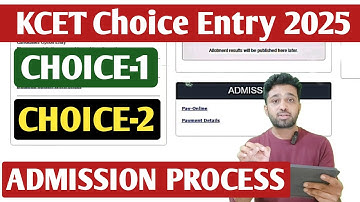 How to select CHOICES in KCET? | KCET Choice Entry Process 2025 | KCET 1st Round Counselling 2025