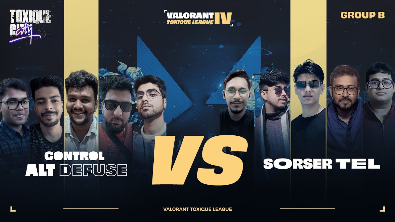 Valorant Toxique League 4.0 | Control Alt Defuse vs Sorser Tel | Match ...