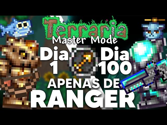 PASSEI 100 DIAS NO TERRARIA APENAS DE STANDS (MASTER MODE) 