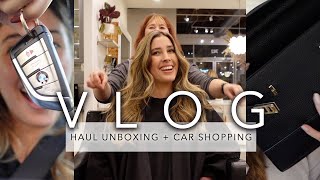 VLOG : A DAY WITH ME UNBOXING NEW BEAUTY RELEASES from MAKEUP FRAGRANCES Plus CAR SHOPPING