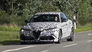 2016 Alfa Romeo Giulia QV Spied Testing on the road!