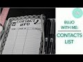 2021 BULLET JOURNAL WITH ME: CONTACTS LIST // SNAPSHOT MINIMALIST