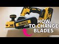 How to change blades on a Dewalt Planer | Dewalt DCP580