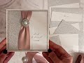 How To Make a Sparkly Pocket Fold Wedding Invitation