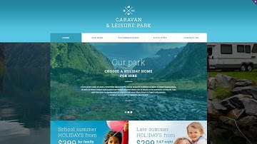 Amusement Park Responsive Website Template - 52020