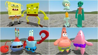 Original Vs 3D Sanic Clones Memes Spongebob Team In Garrys Mod