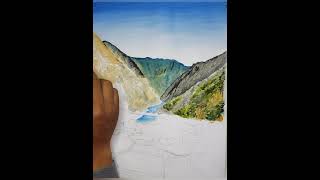 BAÑOS TERMALES PAMPALCA .PINTANDO PAISAJE REALISTA