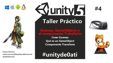 Curso Español Unity 3D: Escenas, GameObjects y el componente Transform (Parte 4)