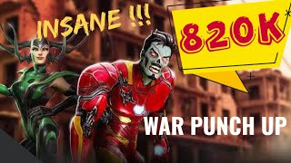 820k Insanee War Punch Up !!! Zombie Iron Man is Dominating #msf #msf2022 #marvelstrikeforce screenshot 2
