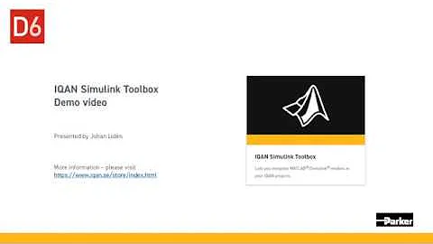 IQAN Simulink Toolbox Demonstration Video | Parker Hannifin