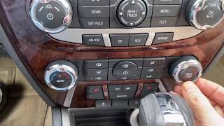 2010 Ford Fusion SEL Controls Guide