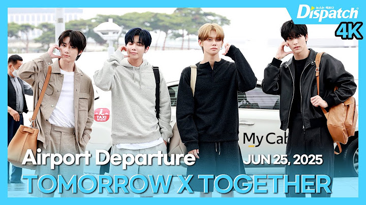 투모로우바이투게더, "투둥! 공항에 만찢남 등장!🤴🏻"l TXT, "To-doong! Unrealistically handsome guys, at the airport!" [공항]