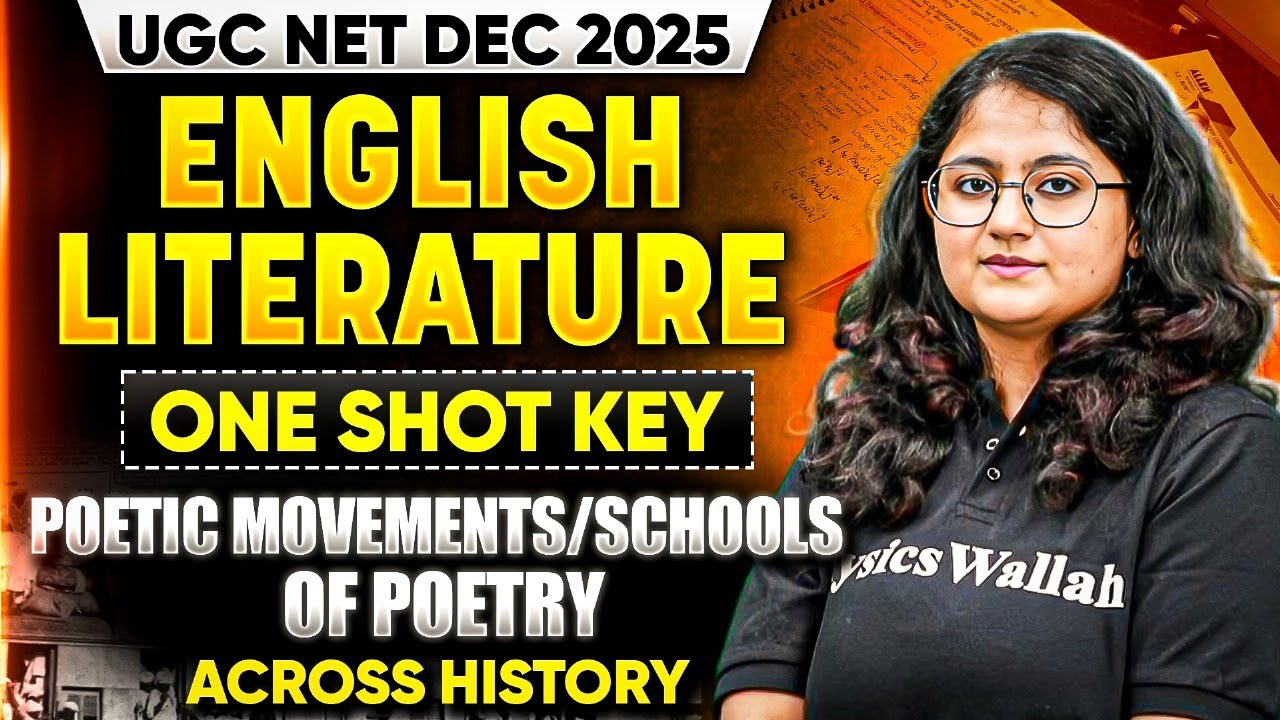 UGC NET English Literature Classes 2025 | UGC NET English Poetic Movements/Schools of Poetry