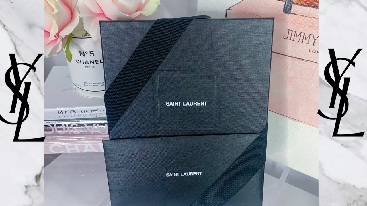 Unboxing and try on of the Saint Laurent Envelope Bag 🖤 #unboxing #ha