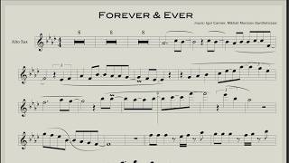 Forever & Ever (Backing track and sheet music for saxophone)