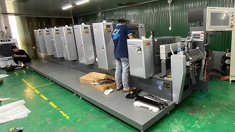 Máy in offset cuộn in tem nhãn label