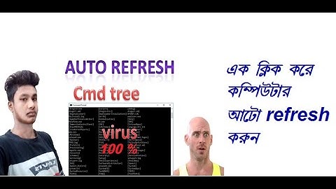 How to make a tree.Bat file for auto refresh Windows 7 Pc | Bangla (2020)