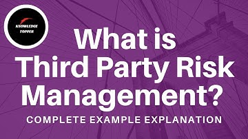 Third Party Risk Management | What is Third Party Risk Management | TPRM