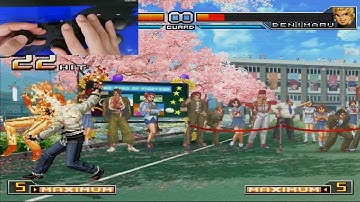 KOF2002UM Combos tutorial (with handycam)