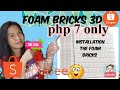 FOAM Brick 3D Wallpaper | from Shopee  7 php only super Sulit 👌 (PART 1 )