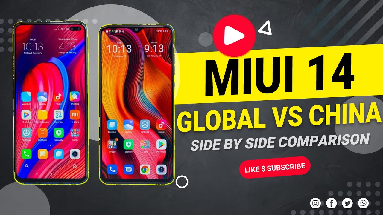 Miui global 14.0 3. China ROM vs eu ROM.