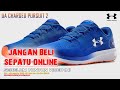 Unboxing under armour charged pursuit 2 best running shoes 100 original  resmi anti kw 