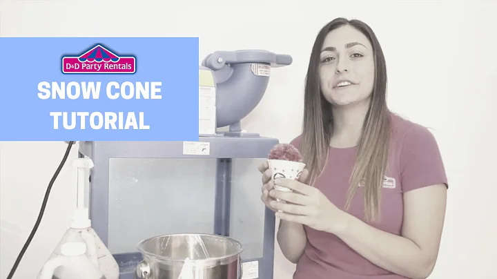 Snow Cone Machine Tutorial | D&D Party Rentals