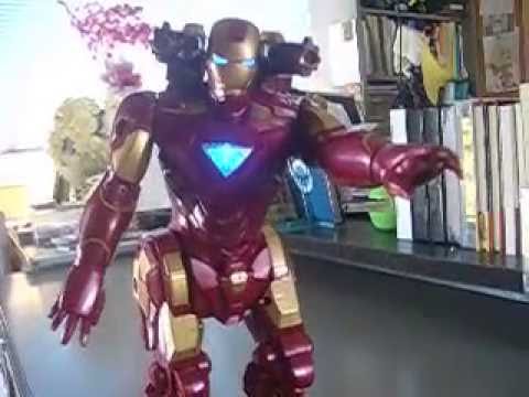 iron man walking robot toy