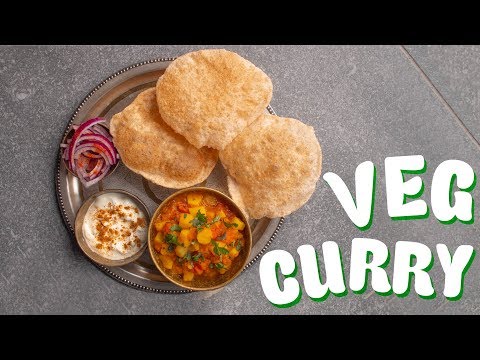 Puri Alu recipe  Vegetarian curry  Vegan curry  Potato and puri recipe  Food with Chetna