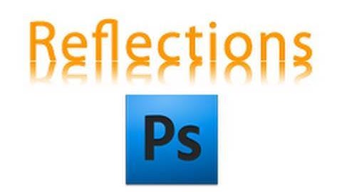 Add a Reflection to an Image or Text in Photoshop CS4 on Mac
