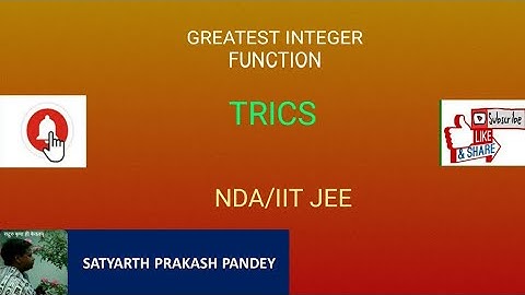 #TGT/#NDA/#JEE//GREATEST INTEGER FUNCTION SHORT CUT TRICKS FOR IIT