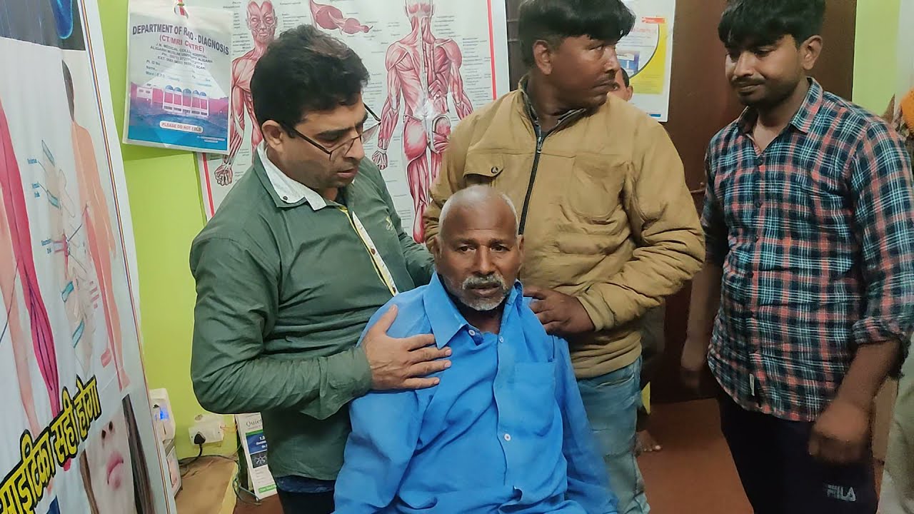 Chiropractic paralysis slip disc,नस ब्लॉक therapy full spine adjustment