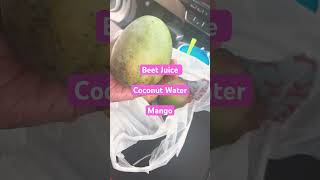 Healthy Foods and Drinks#shorts #coconutwater #beetjuice #mango #food #foodie #subscribe #yummy