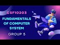CSF10203 : Fundamental of Computer System (Parallel Algorithm - MapReduce)