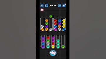 Lv 199 Ball Sort Puzzle - Color Game (Guru Game)  #ballsortpuzzle
