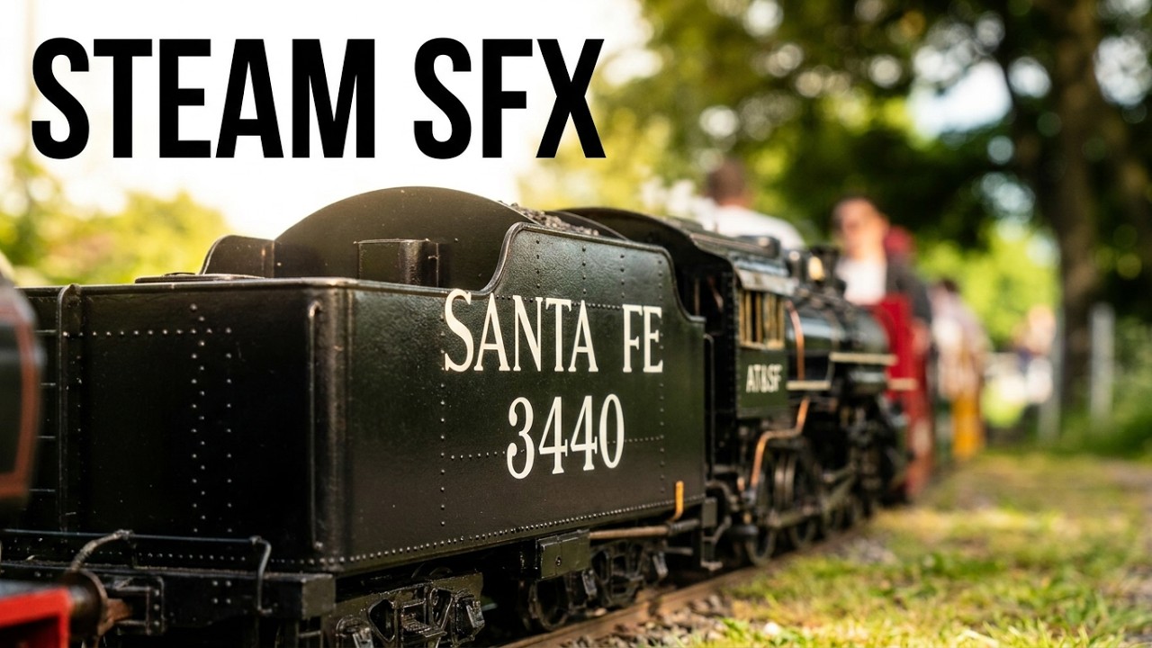 Miniature Steam Train Pass By & Whistles | High-Quality SFX - YouTube