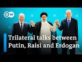 Rare visit abroad: Putin holds talks in Tehran with leaders of Iran and Turkey | DW News